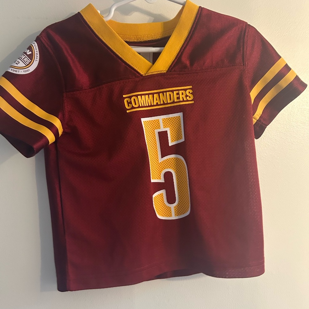 toddler Commanders Jayden Daniel’s Jersey